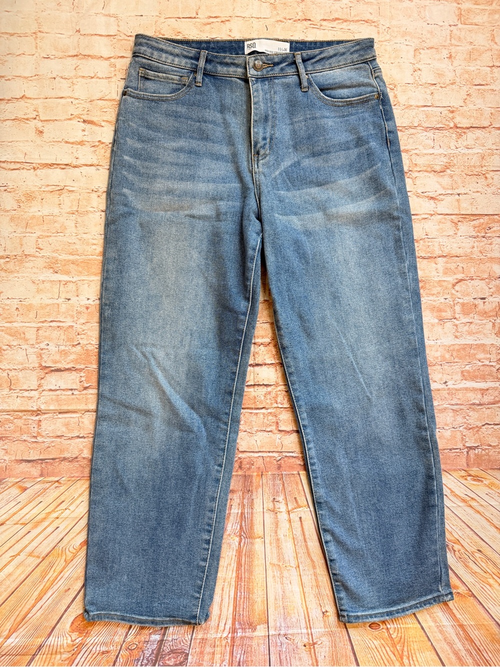RSQ Light Blue High-Rise Straight Leg Jeans